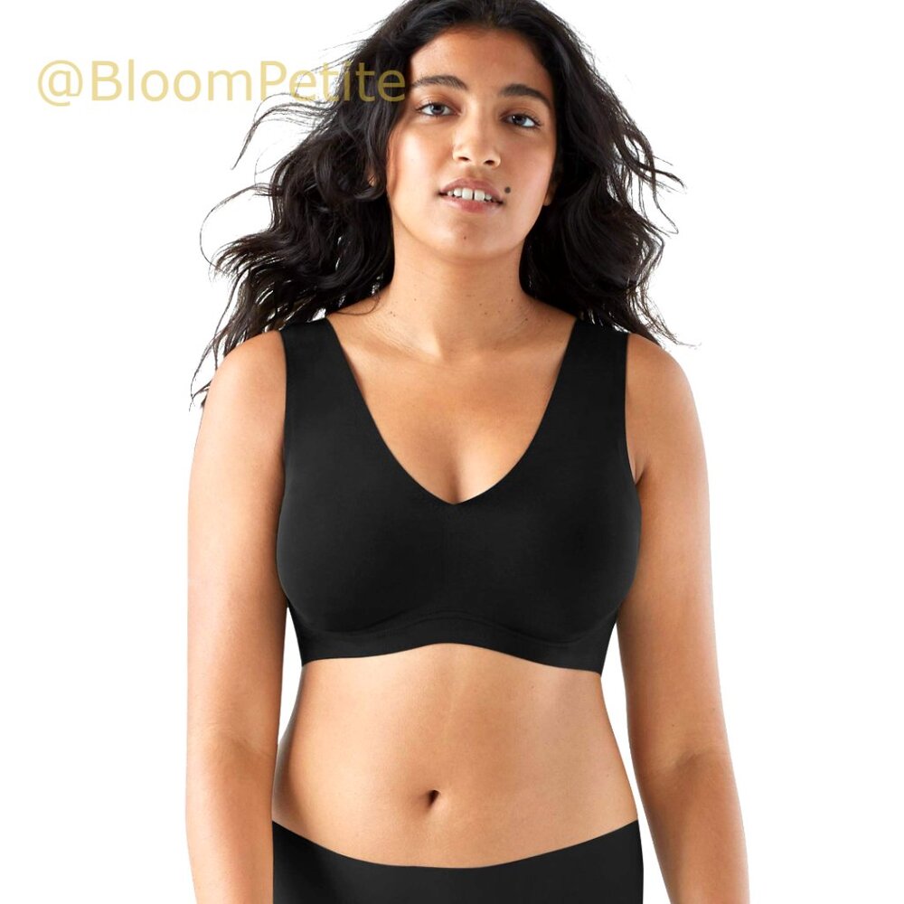 Wire-Free V-Neck Bra with Removable Pads, Smooth Buttery Fabric